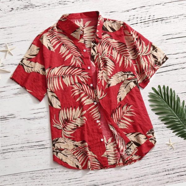 Men's Casual Button Hawaiian Shirt