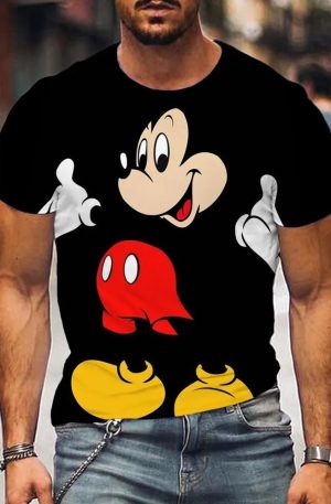 Men's Disney Cartoon Short Sleeve T-shirt