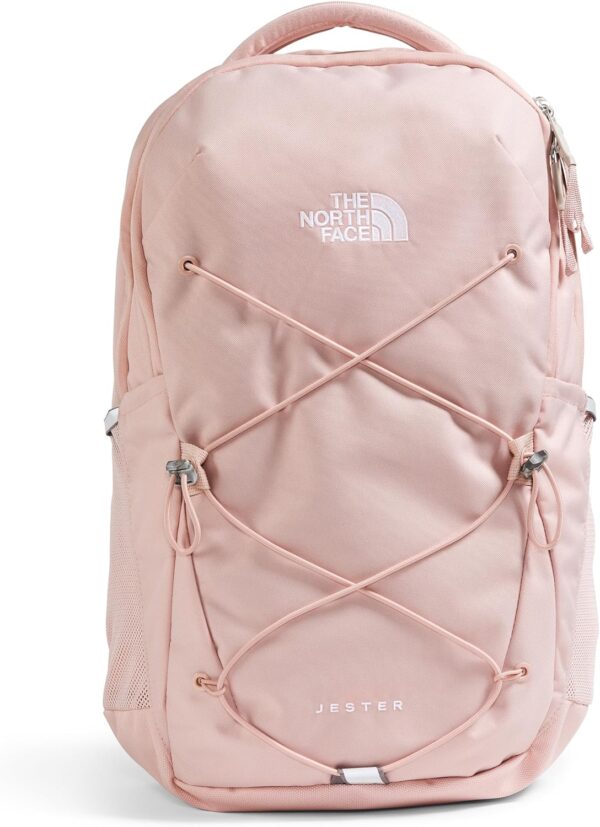 THE NORTH FACE Women's Jester Everyday Laptop Backpack | Commuter Travel Bag with Laptop Sleeve, Water-Repellent Finish, Spacious Compartment, Pink Moss, One Size